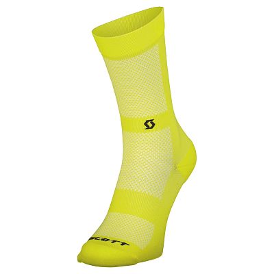 Превью  Носки велосипедные SCOTT Performance No Shortcuts Crew Sulphur Yellow/Black
